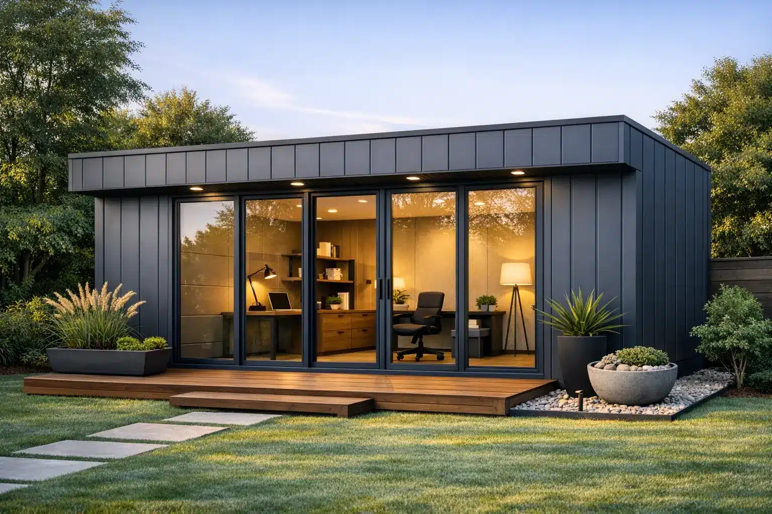 Modern DIY kit setup for home gym, office, or multipurpose room with modular design