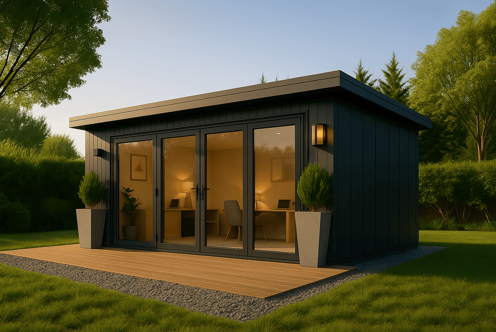 Modern DIY kit setup for home gym, office, or multipurpose room with modular design