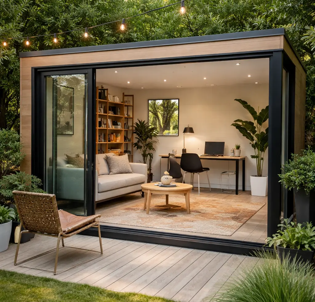 Rugs Are the Secret to Stylish Backyard studio