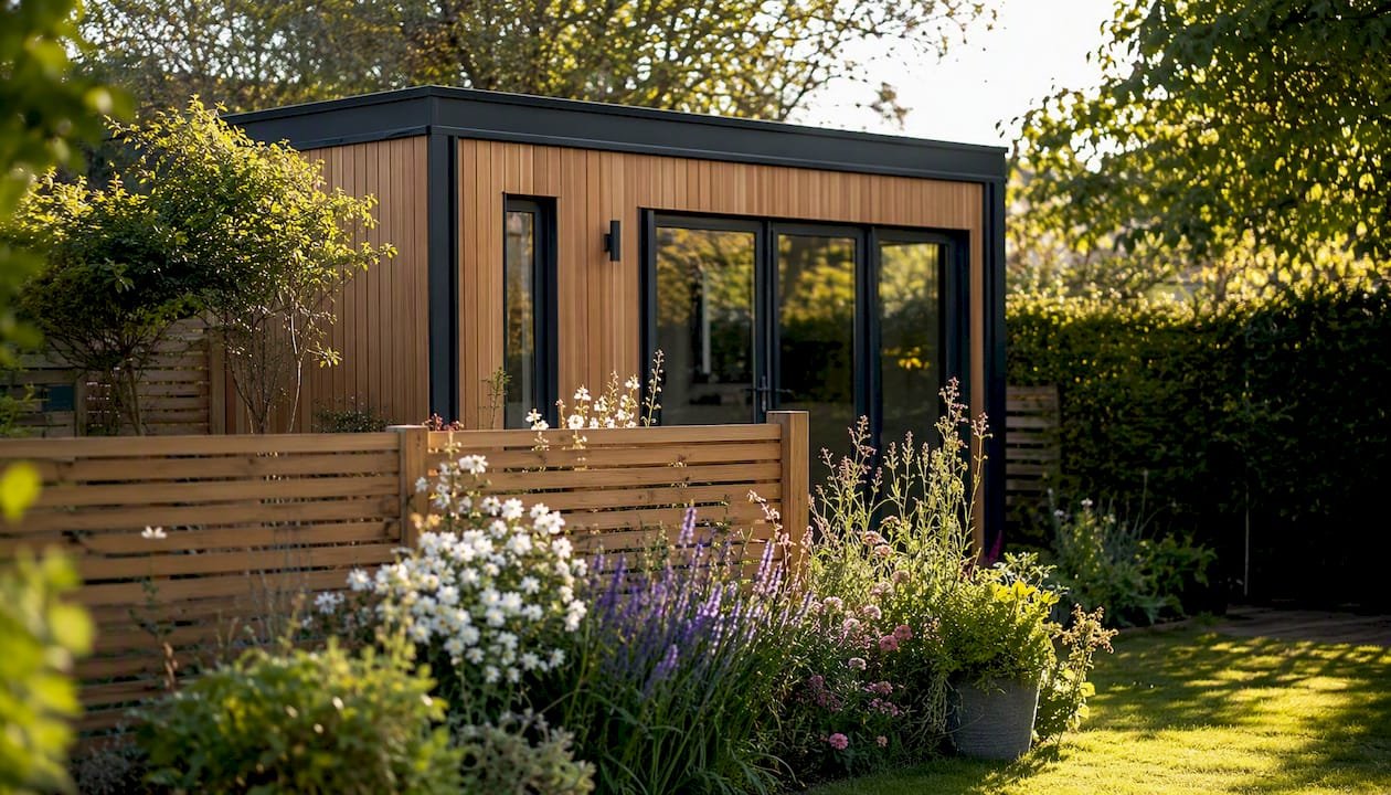 Garden studio placed with natural light and privacy