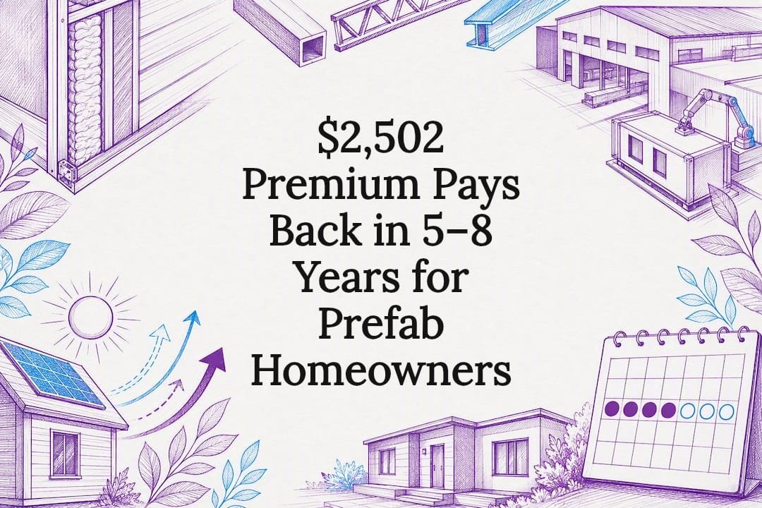 Decorative prefab energy payback title card