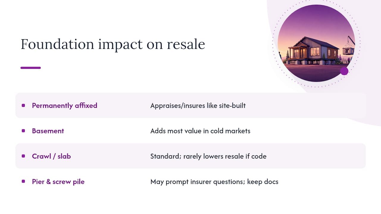 Does Foundation Type Affect Resale Value and Insurance? — overview diagram