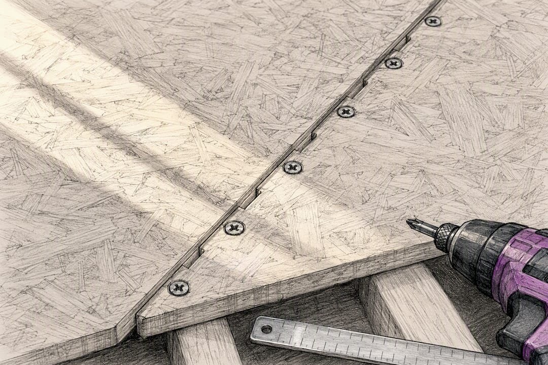 Consistent fastener spacing at SIP spline joint