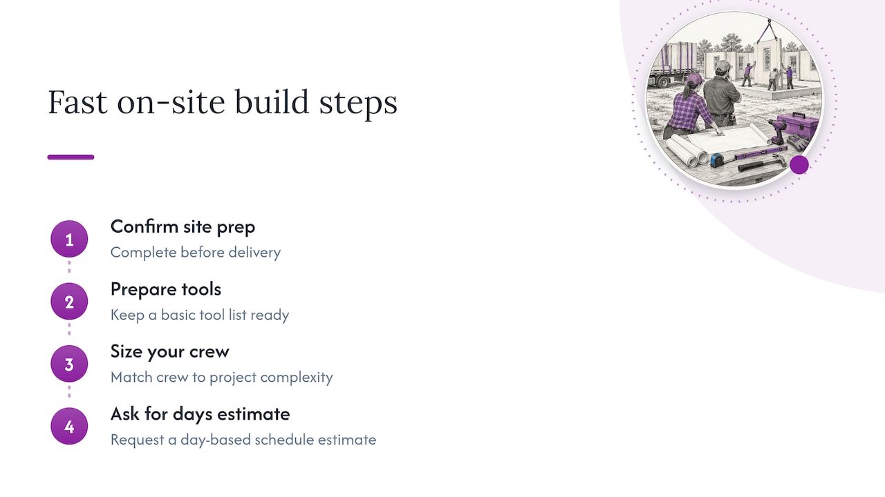 6. How Prefab Modular Homes plans for fast on-site builds — overview diagram