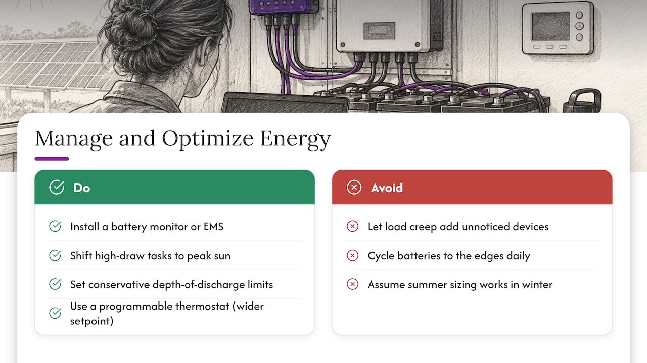 Managing and Optimizing Energy Once the System Is Running — overview diagram