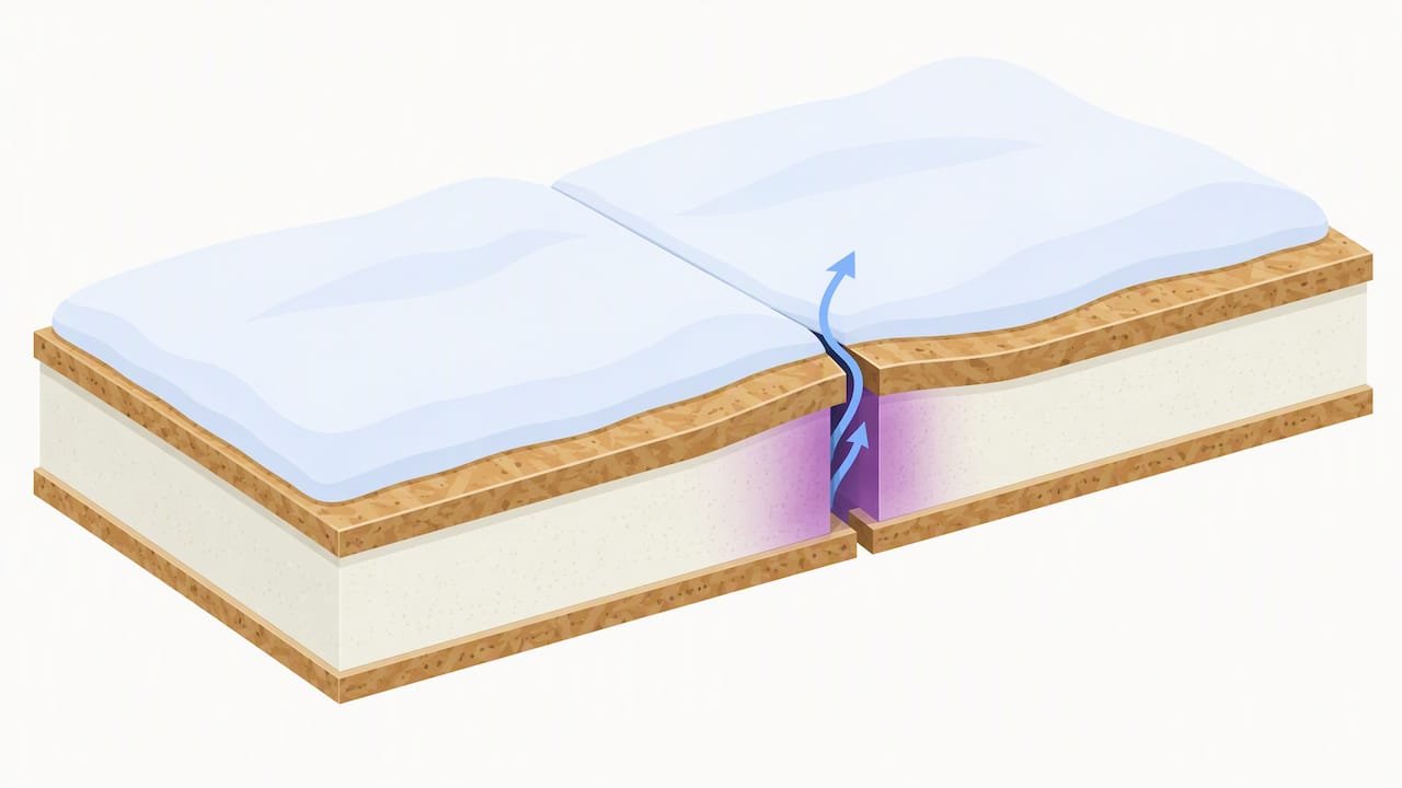 SIP roof joint linking structural and thermal performance