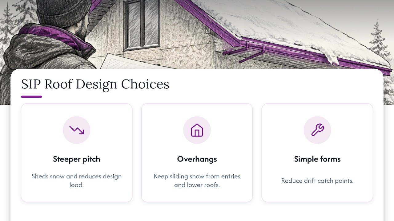 Three roof design choices that affect snow
